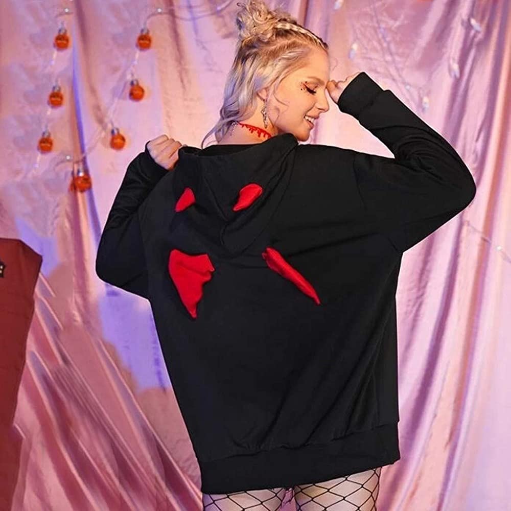 Baby Devil Shein Halloween Hoodie